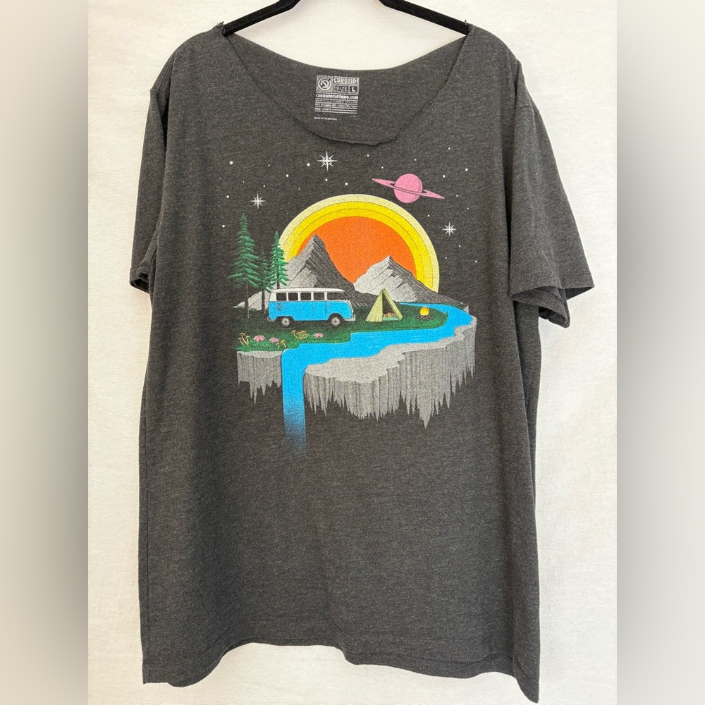 Curbside Clothing VW Van Graphic Tee Shirt #VanLife